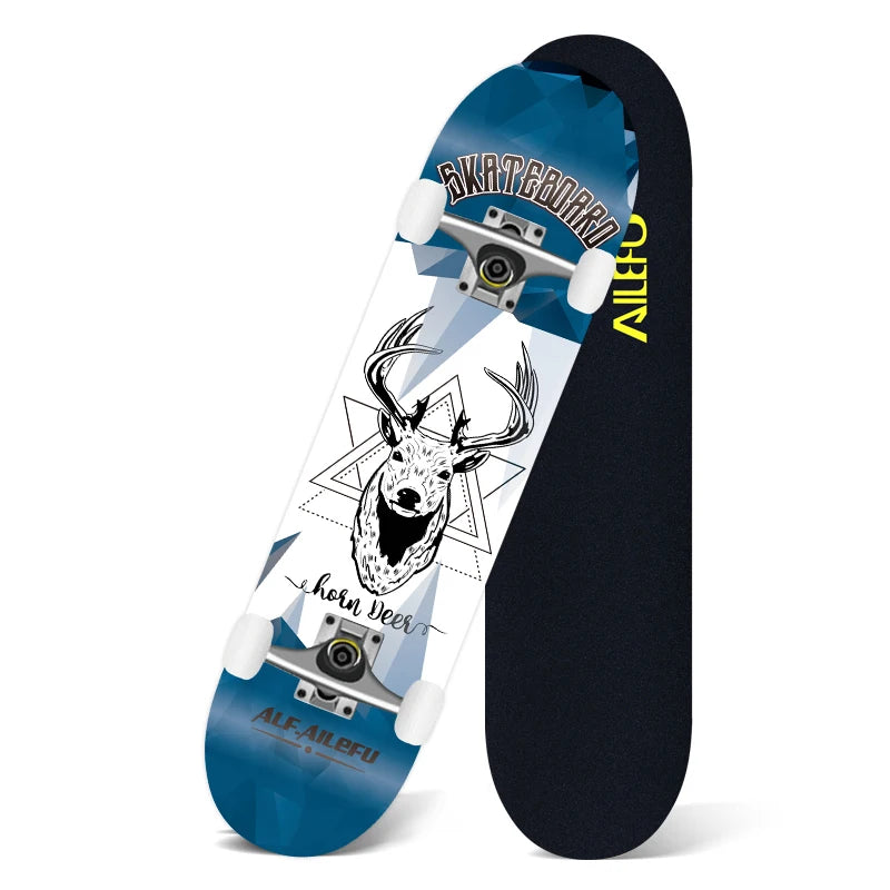 31" Maple Butterfly Skateboard, 7-Ply Canadian Wood Cruiser for Teens & Adults