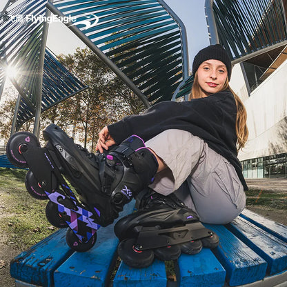 Flying Eagle X6 REAVER Professional Inline Skates – Dual Purpose Roller Blades for Freestyle & Street Performance
