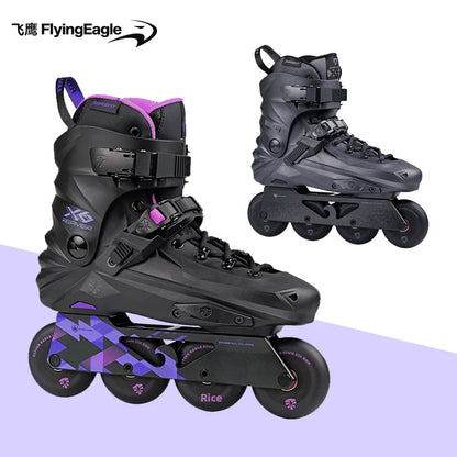 Flying Eagle X6 REAVER Professional Inline Skates – Dual Purpose Roller Blades for Freestyle & Street Performance