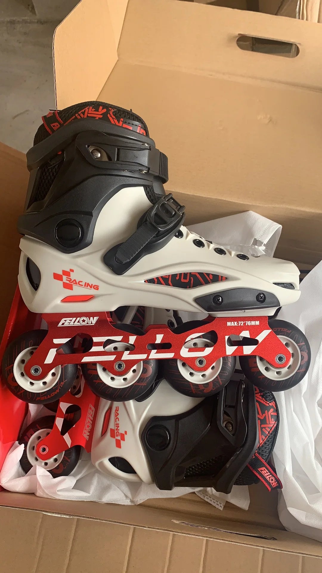 Fenglun FELLOW Dawn Inline Skates for Adults – Beginner Freestyle Roller Blades with Smooth PU Wheels & Brake