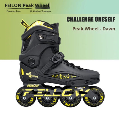Fenglun FELLOW Dawn Inline Skates for Adults – Beginner Freestyle Roller Blades with Smooth PU Wheels & Brake