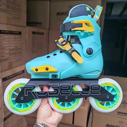 Feng Quan Professional 3 Wheel Inline Skates – Adult Freestyle Roller Blades for Speed, Slalom & Aggressive Skating