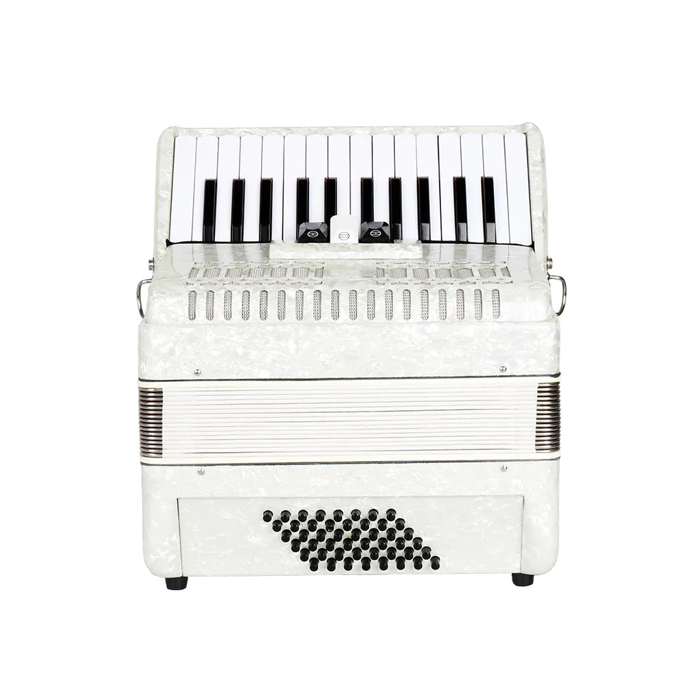 26-Key Accordion Concertina, 48 Bass, 3-Chorus Professional Accordion for Beginners & Performers