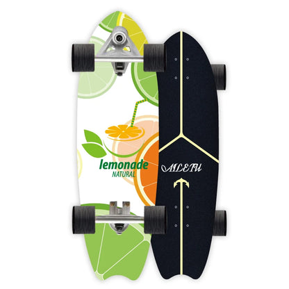 S7 Surf Skate 32-Inch Maple Longboard, 9.5-Inch Wide Cruiser Skateboard