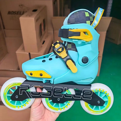 Feng Quan Professional 3 Wheel Inline Skates – Adult Freestyle Roller Blades for Speed, Slalom & Aggressive Skating