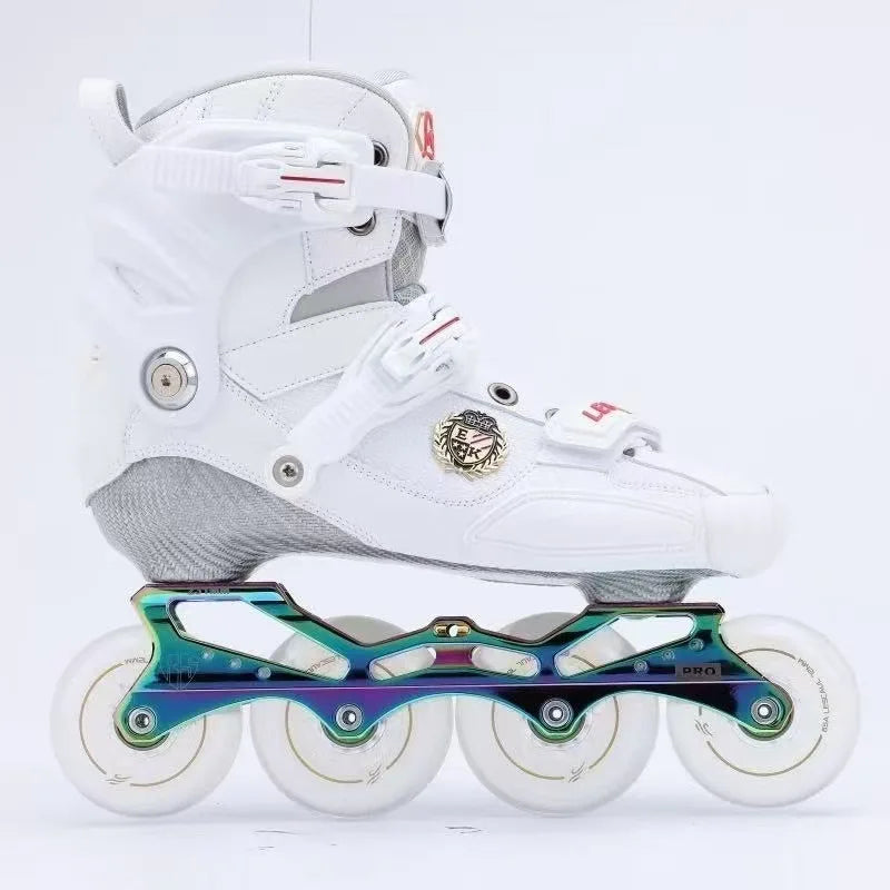 Professional Carbon Fiber Adult Inline Skates – Freestyle Roller Blades with High Performance PU Wheels & Heavy Duty Protection