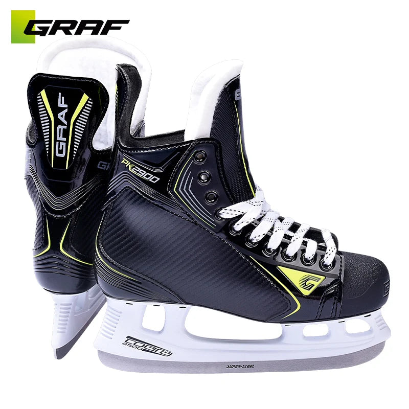 GRAF Professional Ice Hockey Skates for Kids & Adults – Premium Winter Sports Skates with Memory Foam Comfort Fit