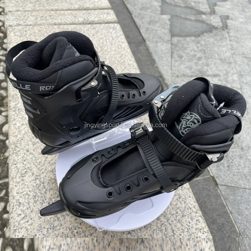 Kids Ice Skates with Hard Shell, Fashionable Ice Hockey Skates for Boys & Girls