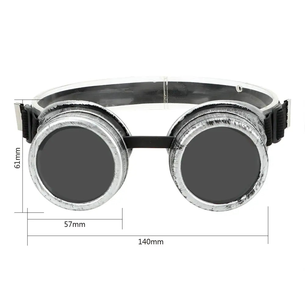 Retro Adjustable Windproof Steampunk Glasses