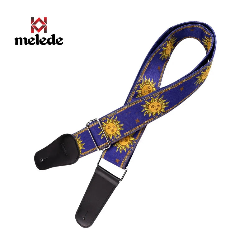 Unique Sun Flower Bass Wide Guitar Strap