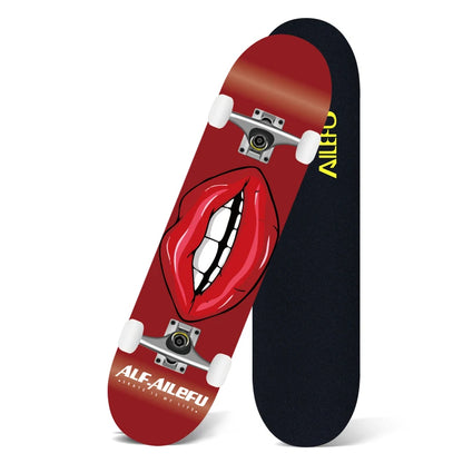 31" Maple Butterfly Skateboard, 7-Ply Canadian Wood Cruiser for Teens & Adults