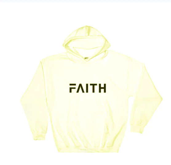 Casual Faith Print Hoodie