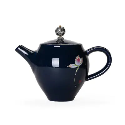 Elegant Blue Ceramic Tea Brewer