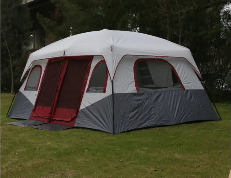 Two-Bedroom Camping Tent for 6-12 People