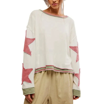 Retro Geometric Knit Pullover