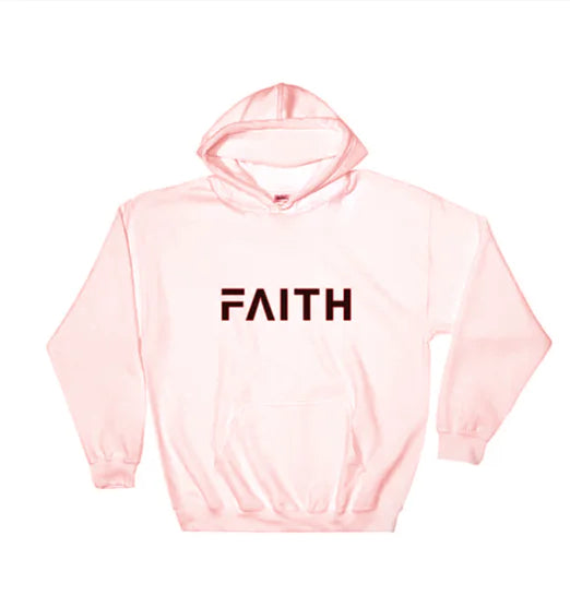 Casual Faith Print Hoodie