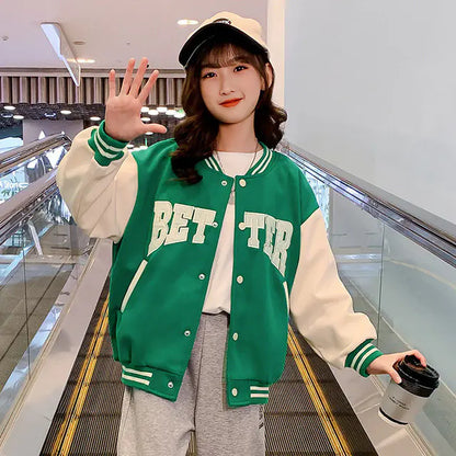 Kids Better Baseball Jacket - Green