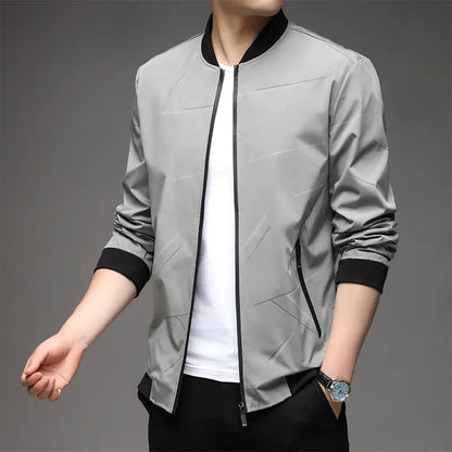 Men's Lightweight Baseball Jacket for Spring/Fall