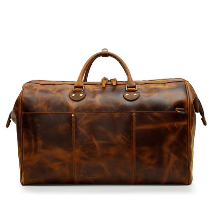 Genuine Leather Large Capacity Travel Handbag