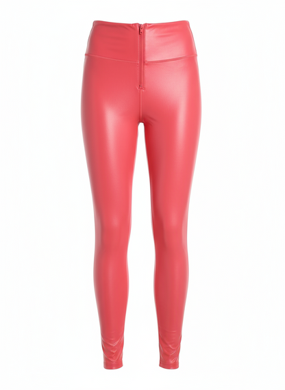 PC Leather Crotch Pants