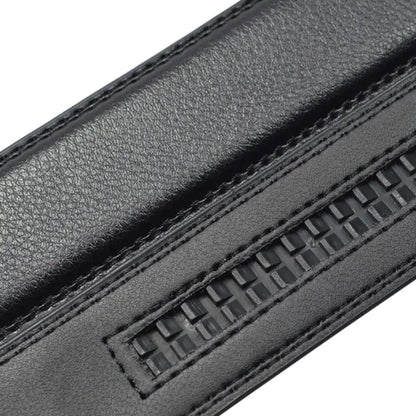 Sleek Men's Leather Belt with Card Holder