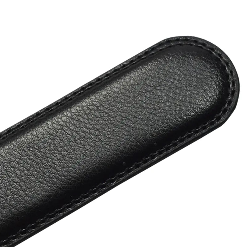 Sleek Men's Leather Belt with Card Holder
