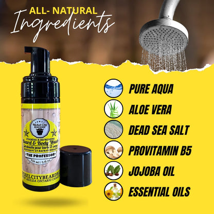 The Professor Beard Wash (150ml) – Cedarwood, Vanilla & Sweet Cigar | Gentle Beard Shampoo & Cleanser | Dr. Chris Schneider Collaboration