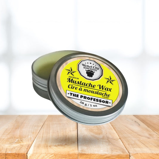 The Professor Mustache Wax (28g) – Crisp Cedarwood, Smooth Vanilla & Sweet Cigar | Strong Hold Moustache Grooming Wax | Dr. Chris Schneider Collaboration