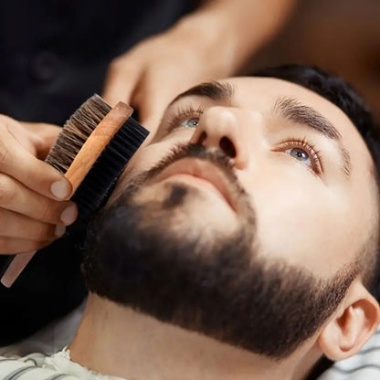 SoulStroker Premium Beard Brush – Dual Bristle Grooming Brush for Styling & Conditioning