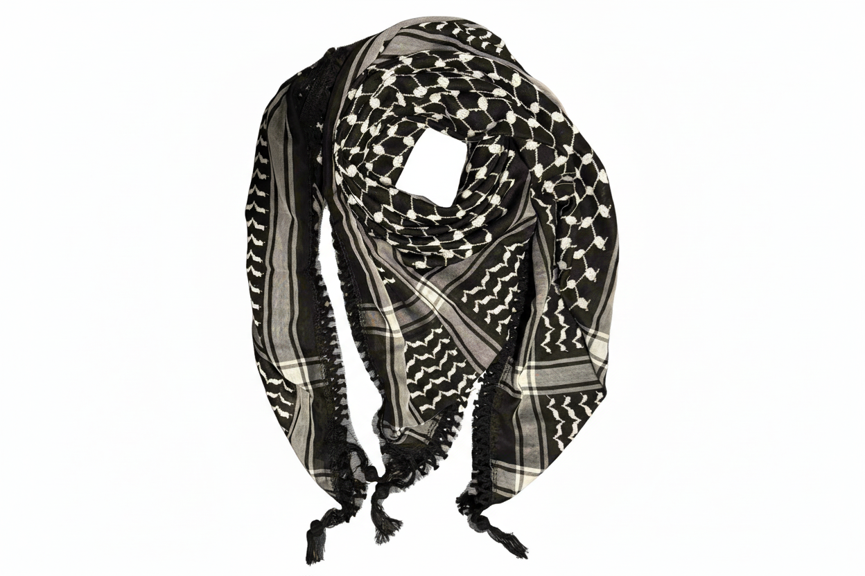 Bold Inversed Kufiya (Keffiyeh) | Made in Jordan