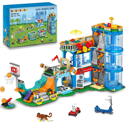 HOGOKIDS Ultimate 8-in-1 Sports Arena Building Set