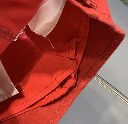 Design Denim Skirt with Straps