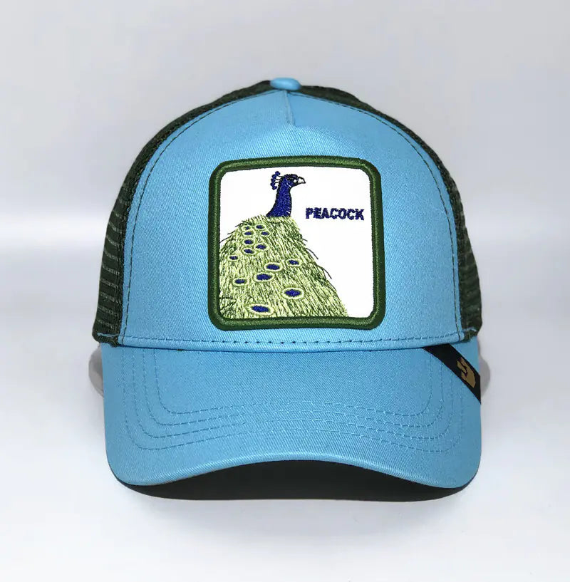 Embroidered Peacock Baseball Cap