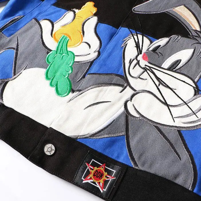 Bugs Bunny Cartoon Embroidery Jacket