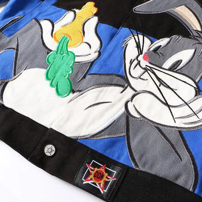 Bugs Bunny Cartoon Embroidery Jacket