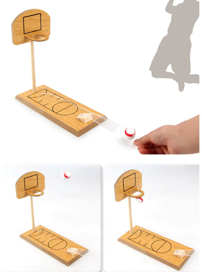 Compact Wooden Desk Game Combo