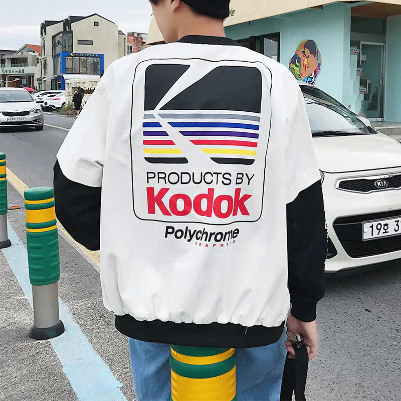 Kodak Letter Baseball Jacket for Men (Casual Wear)