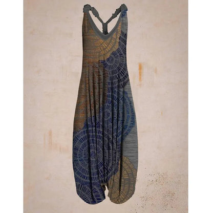 Women's Bohemian Loose Harem Jumpsuit