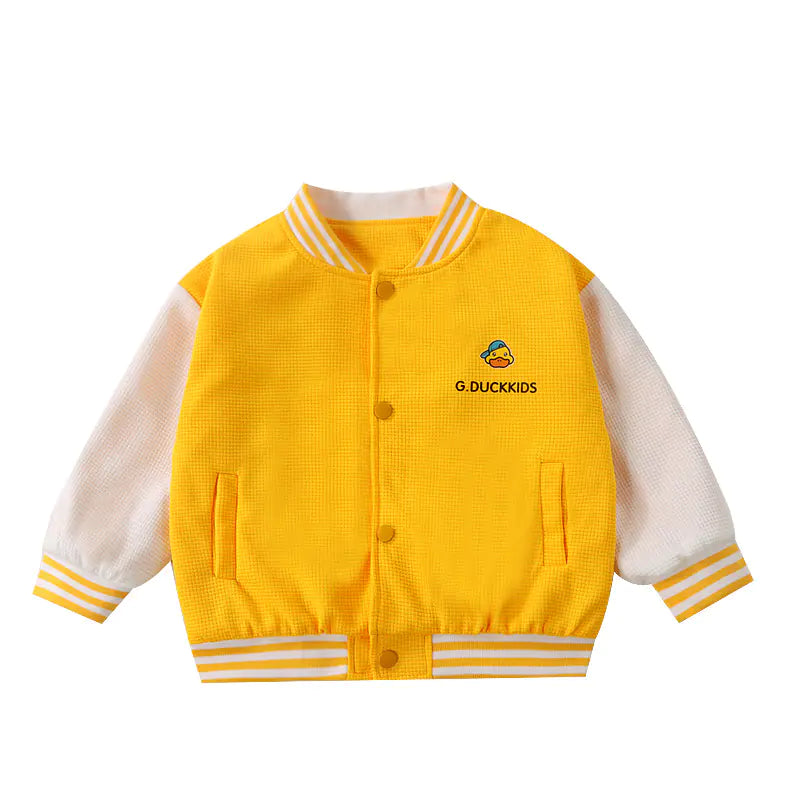 Kid's Haro Yellow Duck Trendy Baseball Jacket