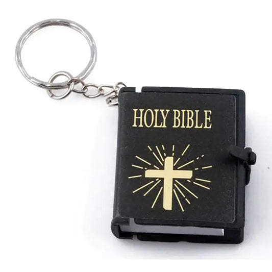 Mini Toy Book Keychain Pendant Bible Flip Book Ornaments