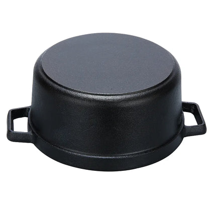 Classic 30CM Dual-Handle Cast Iron Soup Pot
