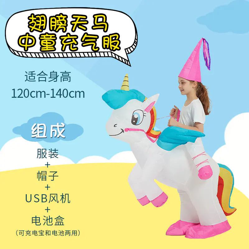 Inflatable Dinosaur Costume for Kids and Adults
