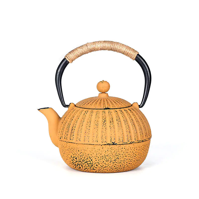 Golden Half-Liter Cast Iron Teapot