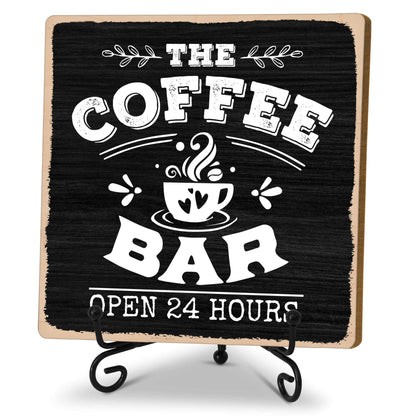 24/7 Coffee Bar Decor Sign