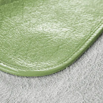 Premium Solid Color Buffalo Leather Mat Set (3 Pieces)