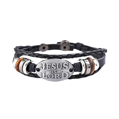 Retro Pattern Zinc Alloy PU Bracelet