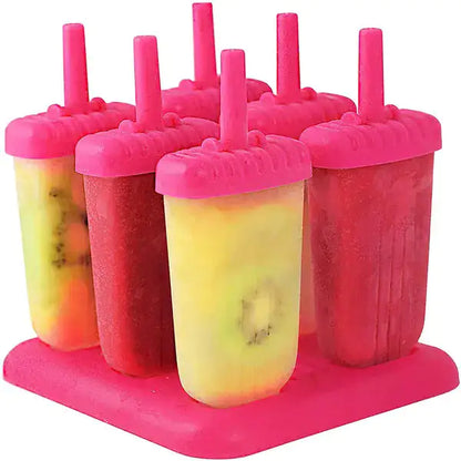 DIY Reusable Popsicle Molds - 6Pcs