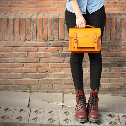 Handcrafted Leather Cambridge Shoulder Bag for Women