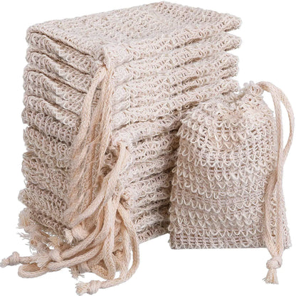 Hemp Soap Bag with Drawstring for Bubble Bath