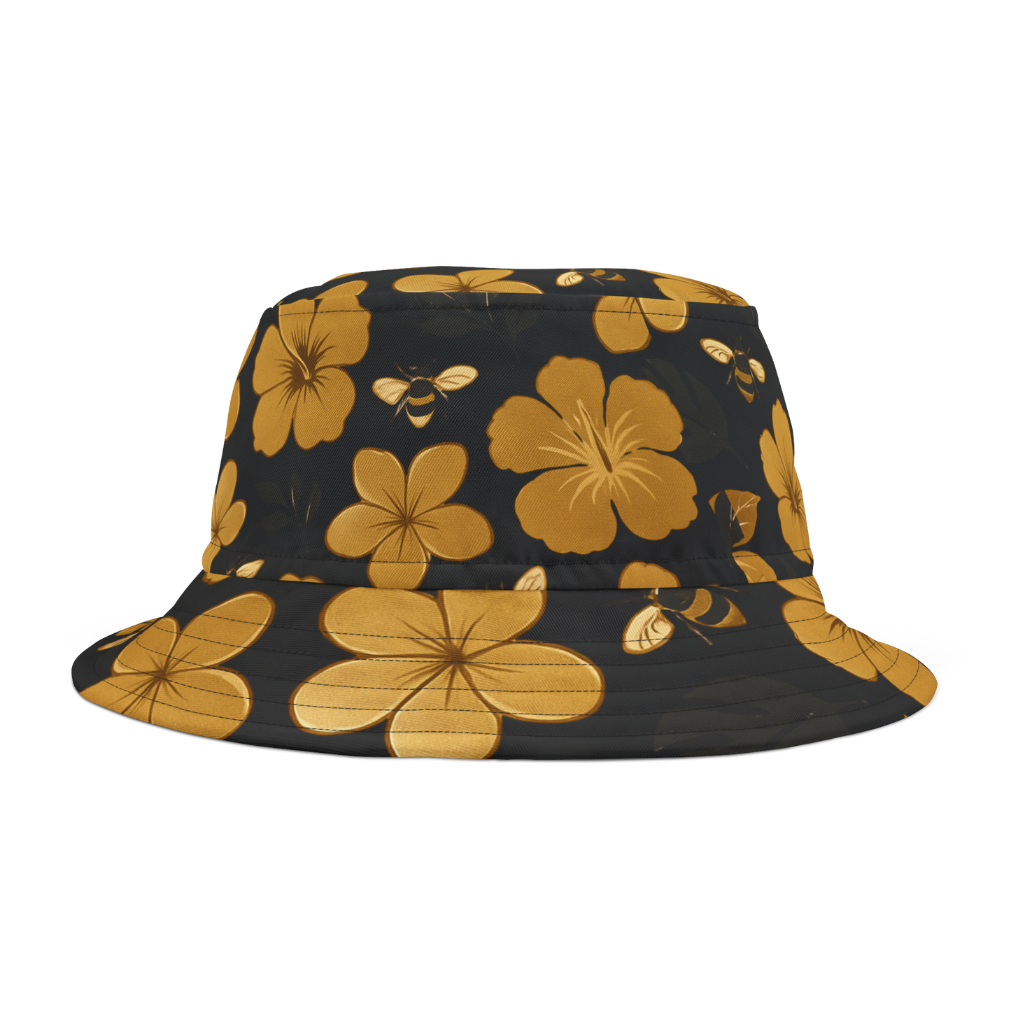 Humbly FloralBee Bucket Hat - Black